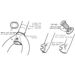 Fourche FLYBIKES Volcano Invst Cast 23 -Accessoires Vélo Soldes Fourche FLYBIKES Volcano Invst Cast 23 2