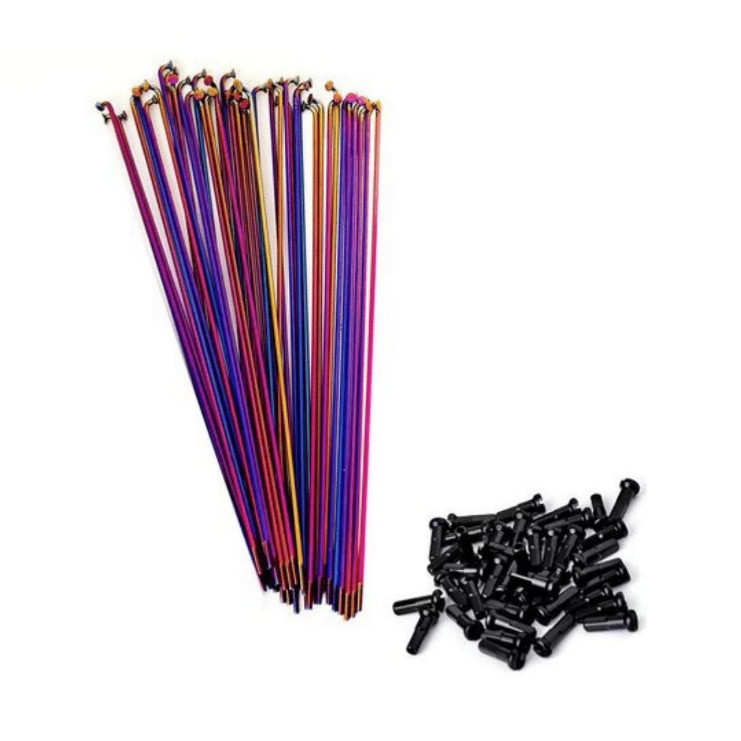 Total-BMX Pack TOTAL BMX De 20 Rayons Double Butted Rainbow 3 Total-BMX Pack TOTAL BMX De 20 Rayons Double Butted Rainbow