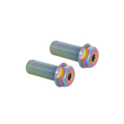 Paire Vis Moyeu ARMOUR BIKES Titane 14x1mm -Accessoires Vélo Soldes Paire Vis moyeu ARMOUR BIKES Titane 14x1mm Oil Slick