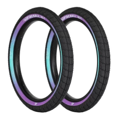 Paire De Pneus ECLAT Fireball 2.30 Black / Purple Teal Fade