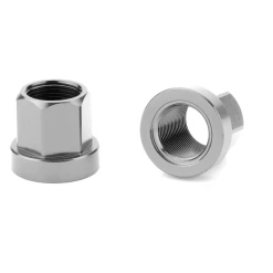 Paire D’écrous CINEMA Alu 10mm Ou 14mm -Accessoires Vélo Soldes Paire decrous CINEMA Alu 14mm silver