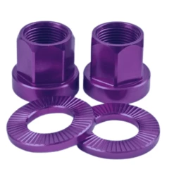 Paire D’écrous SALT Alu -Accessoires Vélo Soldes Paire decrous SALT Alu purple