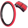 Pneu RADIO Raceline Oxygen Red / Black Wall Souple (4 Tailles) -Accessoires Vélo Soldes Pneu RADIO Raceline Oxygen Red Black Wall