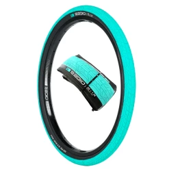 Pneu RADIO Raceline Oxygen Teal / Black Wall Souple (4 Tailles)
