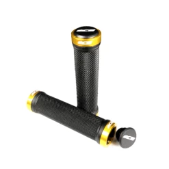 Poignées Lock On ICE Diamond Double Lock 130mm -Accessoires Vélo Soldes Poignees Lock On ICE Diamond Double Lock 130mm gold