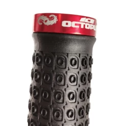 Poignées Lock On ICE Octopus One Lock 130mm -Accessoires Vélo Soldes Poignees Lock On ICE Octopus One Lock 130mm Red