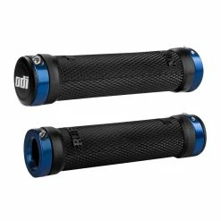 Poignées Lock-On ODI Ruffian 130mm Sans Flanges -Accessoires Vélo Soldes Poignees Lock On ODI Ruffian 130mm avec Flanges Black Blue