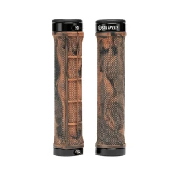 Poignées Lock-On SALT Plus Locked -Accessoires Vélo Soldes Poignees Lock On SALT Plus Locked Gum Black Marble 1