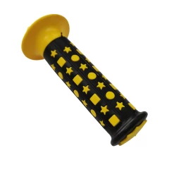 Poignées PLASTICHE CASSANO Star Old School Made In Italy -Accessoires Vélo Soldes Poignees PLASTICHE CASSANO Star Old School Made in Italy Black Yellow4