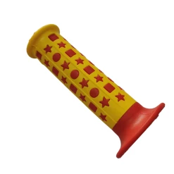 Poignées PLASTICHE CASSANO Star Old School Made In Italy -Accessoires Vélo Soldes Poignees PLASTICHE CASSANO Star Old School Made in Italy Yellow Red 3
