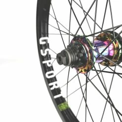 Paire De Roues Custom GSPORT Roloway K7 Sds – Rollcage + 3 Guards -Accessoires Vélo Soldes Roue Custom Arriere GSPORT Roloway Oil Slick K7 SDS Rollcage Black 1 Guard 1