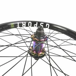 Paire De Roues Custom GSPORT Roloway K7 Sds – Rollcage + 3 Guards -Accessoires Vélo Soldes Roue Custom Arriere GSPORT Roloway Oil Slick K7 SDS Rollcage Black 1 Guard 3