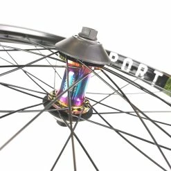 Paire De Roues Custom GSPORT Roloway K7 Sds – Rollcage + 3 Guards -Accessoires Vélo Soldes Roue Custom Avant GSPORT Roloway Oil Slick Rollcage Black 2 Guards 3