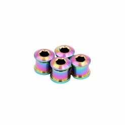 Vis De Plateau PRIDE Titanium X4 Race 8.5mm -Accessoires Vélo Soldes Vis de plateau PRIDE Titanium x4 Race 8.5mm oil slick