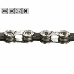 Chaine TAYA Octo 3/32 8 Chaine TAYA Octo 3/32 -Accessoires Vélo Soldes chaine taya octo 3 32 Silver black