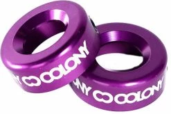 Bar Ends COLONY Konka Alu -Accessoires Vélo Soldes colony konka bar ends dark purple
