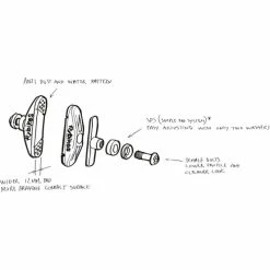 Patins De Frein FLYBIKES Manual 9 Patins De Frein FLYBIKES Manual -Accessoires Vélo Soldes flybikes manual brake pads