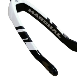Fourche MARSHAL Tapered Carbone M White Pearl -Accessoires Vélo Soldes fourche marshal carbone M serie white 2