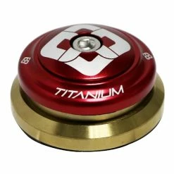 Jeu De Direction PRIDE RACING Ti45 Tapered Titanium -Accessoires Vélo Soldes jeu de direction pride ti45 tapered red