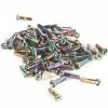 Têtes De Rayons COLONY Aluminium (x75) Oil Slick 16mm -Accessoires Vélo Soldes nipples rainbow2
