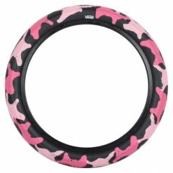 Pneu CULT X VANS Camo 18″ X 2.30 Kids -Accessoires Vélo Soldes pneu bmx cult vans pink camo