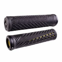 Poignées Lock-On ODI CF Connor Fields -Accessoires Vélo Soldes poignees odi cf black yellow
