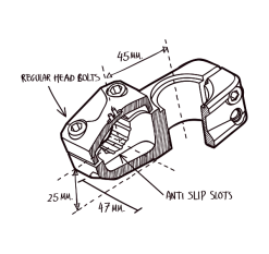 Potence FLYBIKES Volcano 25 Short 10 Potence FLYBIKES Volcano 25 Short -Accessoires Vélo Soldes potence flybikes volcano 25 Short Specs