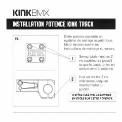 Potence KINK Track 10 Potence KINK Track -Accessoires Vélo Soldes potence kink track