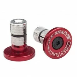 Bar Ends SHADOW Deadbolt Alu -Accessoires Vélo Soldes products embouts guidon bmx shadow deadbolt alu rouge