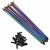 LES TROIS ROUX Pack LTR De 20 Rayons Rainbow / Oil Slick -Accessoires Vélo Soldes rayons les trois roux rainbow oilslick x20