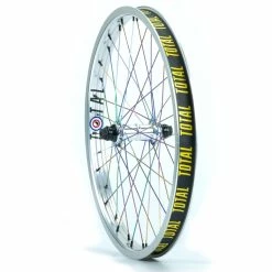 Total-BMX Roue TOTAL BMX Front Techfire Silver / Rainbow