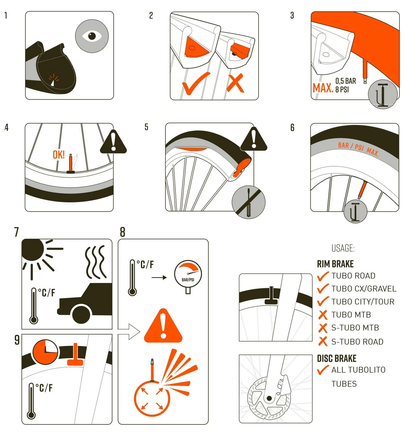 Chambre à Air TUBOLITO BMX 26″ X 1.8 – 2.5 Presta Light 7 Chambre à Air TUBOLITO BMX 26″ X 1.8 – 2.5 Presta Light – Image 5